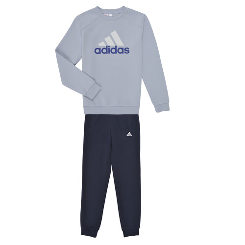 textil Pojkar Sportoverall Adidas Sportswear J BL FL TS Marin / Blå / Vit