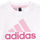textil Flickor Sportoverall Adidas Sportswear LK BL CO T SET Rosa / Vit
