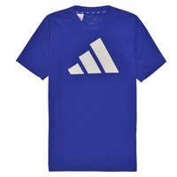 textil Pojkar T-shirts Adidas Sportswear U TR-ES LOGO T Blå / Vit