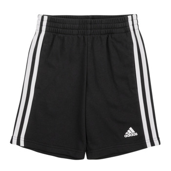 textil Barn Shorts / Bermudas Adidas Sportswear LK 3S SHORT Svart / Vit