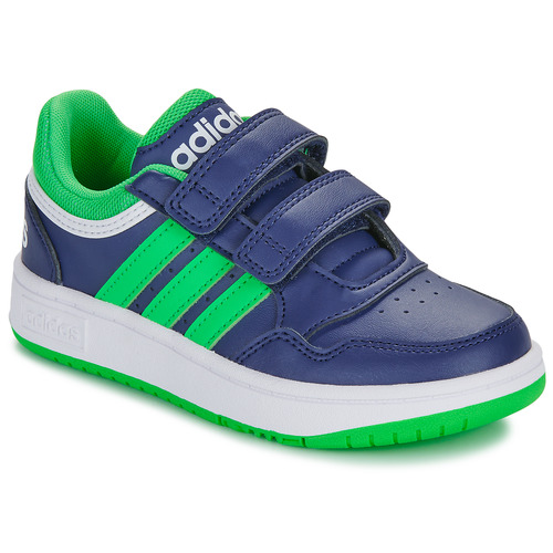 Skor Pojkar Sneakers Adidas Sportswear HOOPS 3.0 CF C Blå / Grön