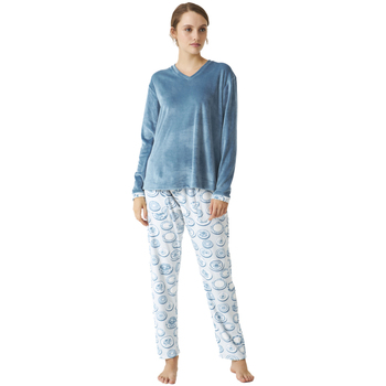 textil Dam Pyjamas/nattlinne J&j Brothers JJBDP0501 Blå