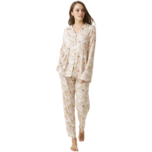 textil Dam Pyjamas/nattlinne J&j Brothers JJBDP1000 Flerfärgad