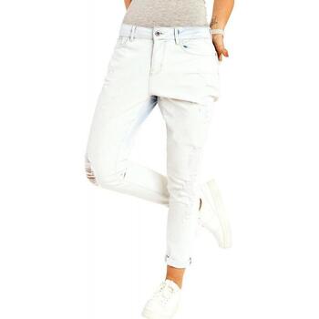 textil Dam Byxor Only Lima Boyfriend Jeans L32 - White Vit