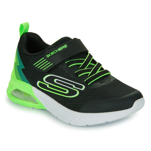 Skor Pojkar Sneakers Skechers MICROSPEC MAX II - VODROX Svart / Grön