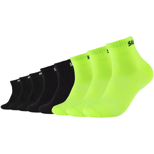 Underkläder Sportstrumpor Skechers 3PPK Men Mesh Ventilation Quarter Socks Flerfärgad