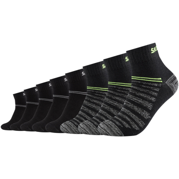Underkläder Sportstrumpor Skechers 3PPK Unisex Mesh Ventilation Quarter Socks Svart