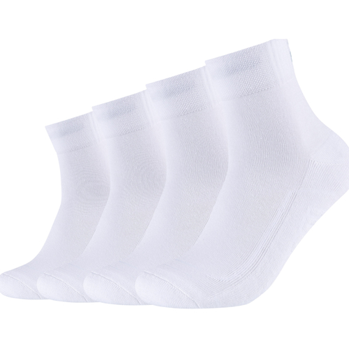 Underkläder Sportstrumpor Skechers 2PPK Unisex Basic Cushioned Quarter Socks Vit
