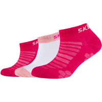 Underkläder Flickor Sportstrumpor Skechers 3PPK Girls Mesh Ventilation Socks Rosa