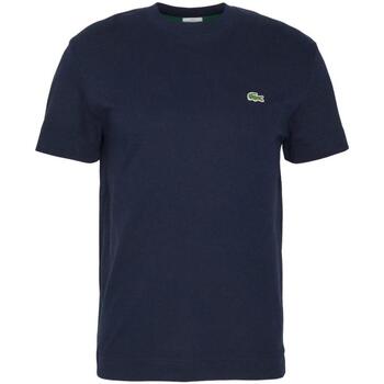 textil Herr T-shirts Lacoste Regular-Fit Basic T-shirt Blå