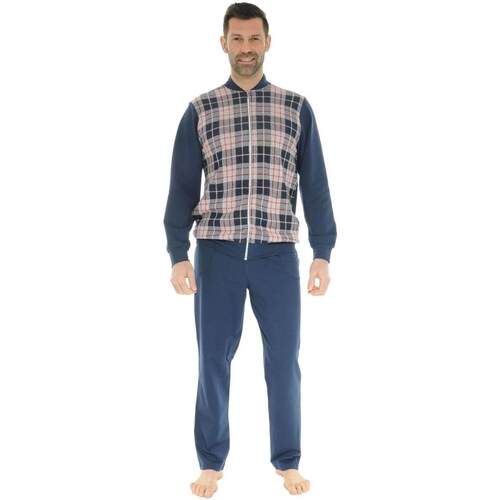 textil Herr Pyjamas/nattlinne Christian Cane DAVY Blå