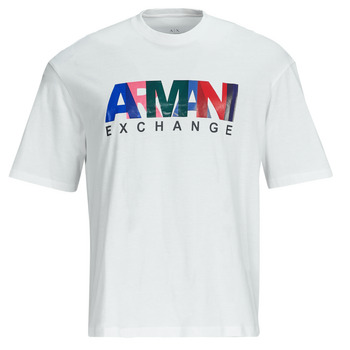 textil Herr T-shirts Armani Exchange 3DZTKA Vit / Flerfärgad