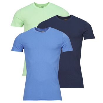 textil Herr T-shirts Polo Ralph Lauren S / S CREW-3 PACK-CREW UNDERSHIRT Blå / Marin / Grön