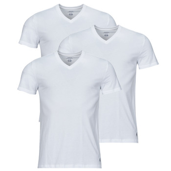 textil Herr T-shirts Polo Ralph Lauren S / S V-NECK-3 PACK-V-NECK UNDERSHIRT Vit / Vit / Vit