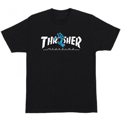 textil Herr T-shirts & Pikétröjor Santa Cruz T-shirt thrasher screaming logo ss Svart