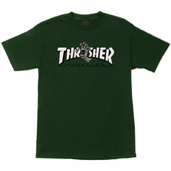 textil Herr T-shirts & Pikétröjor Santa Cruz T-shirt thrasher screaming logo ss Grön