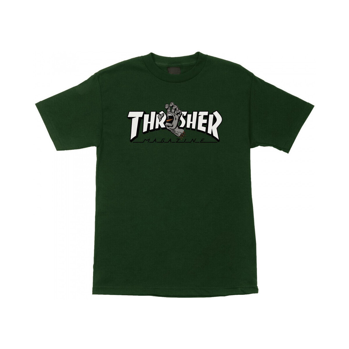 textil Herr T-shirts & Pikétröjor Santa Cruz T-shirt thrasher screaming logo ss Grön