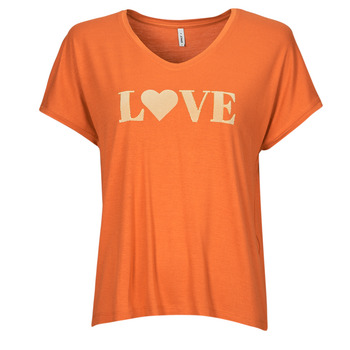 textil Dam T-shirts Only ONLHARRINA  Orange