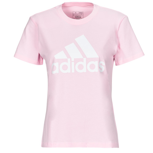 textil Dam T-shirts Adidas Sportswear W BL T Rosa / Vit