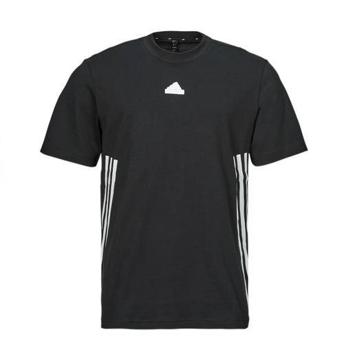 textil Herr T-shirts Adidas Sportswear M FI 3S T Svart / Vit