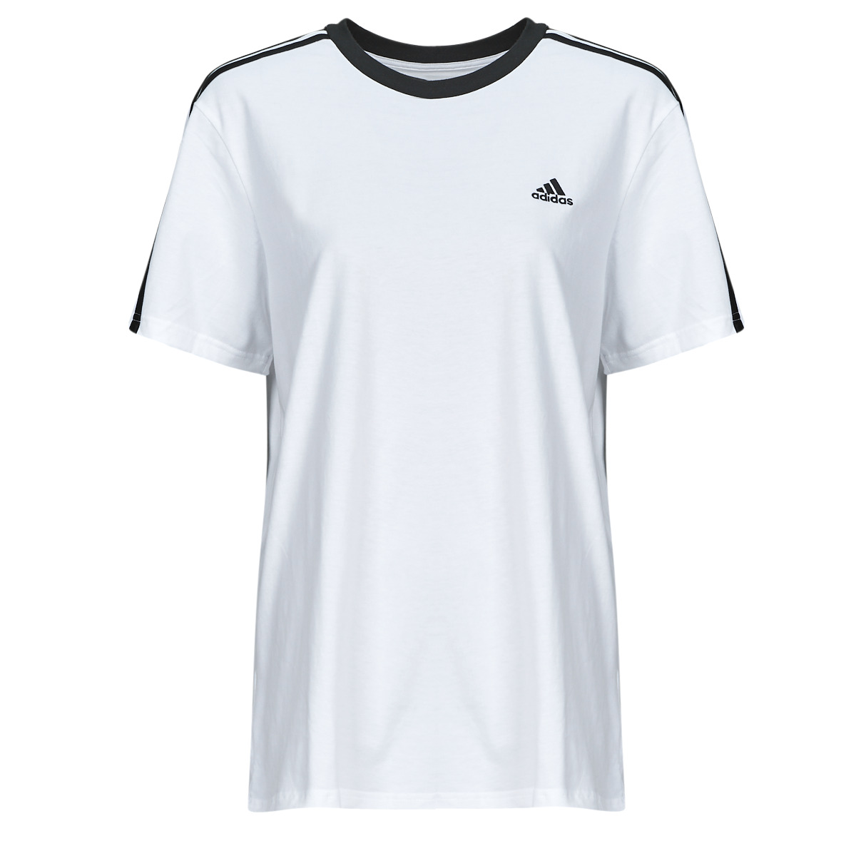 textil Dam T-shirts Adidas Sportswear W 3S BF T Vit / Svart