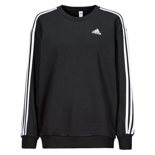 textil Dam Sweatshirts Adidas Sportswear W 3S FL OS SWT Svart / Vit