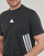 textil Herr T-shirts Adidas Sportswear M FI 3S REG T Svart / Vit