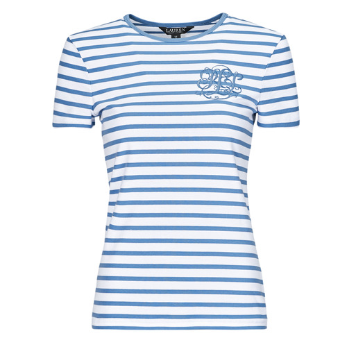 textil Dam T-shirts Lauren Ralph Lauren ALLI-SHORT SLEEVE-T-SHIRT Flerfärgad