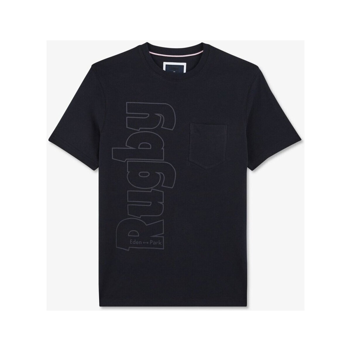 textil Herr T-shirts Eden Park E23MAITC0053 Blå