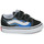 Skor Barn Sneakers Vans Old Skool V PIXEL FLAME BLACK/BLUE Svart / Blå