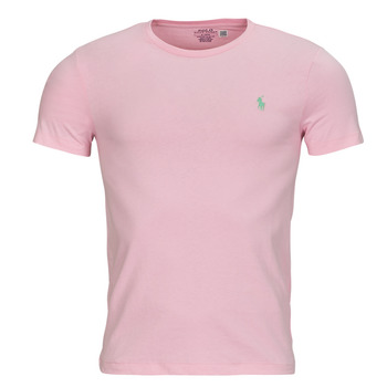 textil Herr T-shirts Polo Ralph Lauren T-SHIRT AJUSTE EN COTON Rosa / Trädgård / Rosa