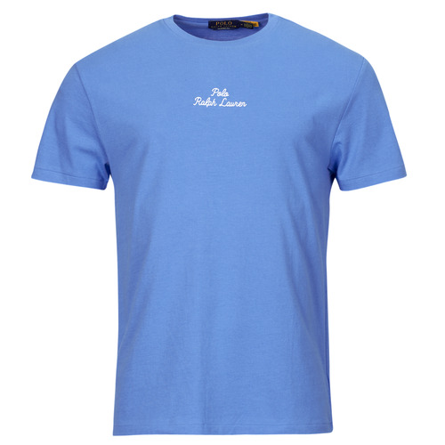 textil Herr T-shirts Polo Ralph Lauren T-SHIRT AJUSTE EN COTON POLO RALPH LAUREN CENTER Blå