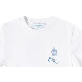 textil Herr T-shirts Casablanca MF22-JTS-001-11 Vit