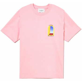 textil Herr T-shirts Casablanca MS23-JTS-001-19 Rosa