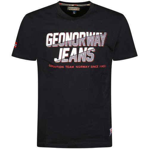 textil Herr T-shirts Geo Norway SX1046HGNO-BLACK Svart