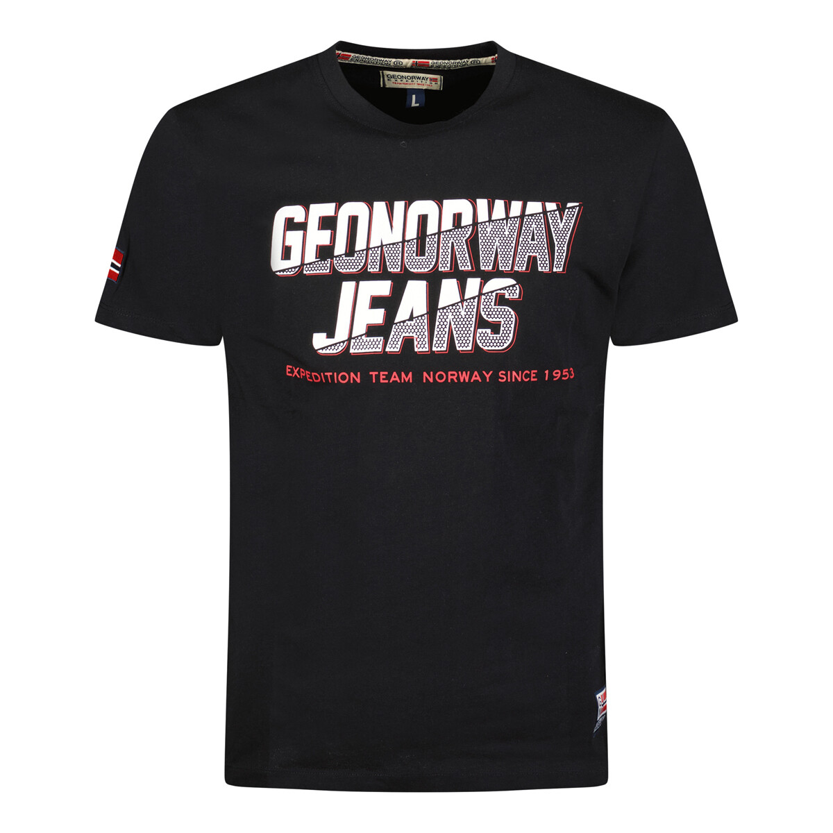 textil Herr T-shirts Geo Norway SX1046HGNO-BLACK Svart