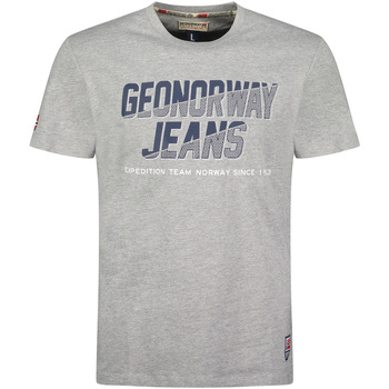 textil Herr T-shirts Geographical Norway SX1046HGNO-BLENDED GREY Grå