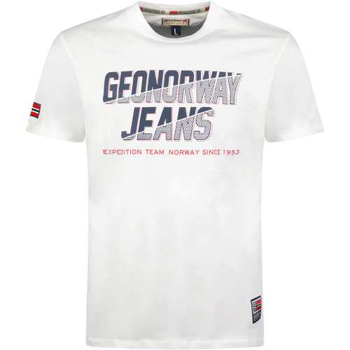 textil Herr T-shirts Geo Norway SX1046HGNO-WHITE Vit