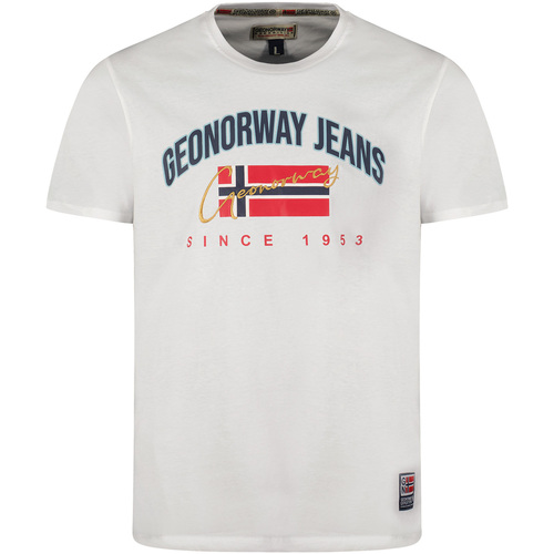 textil Herr T-shirts Geo Norway SX1052HGNO-WHITE Vit