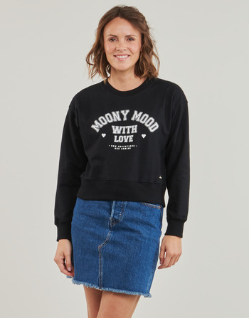 textil Dam Sweatshirts Moony Mood LAURA Svart
