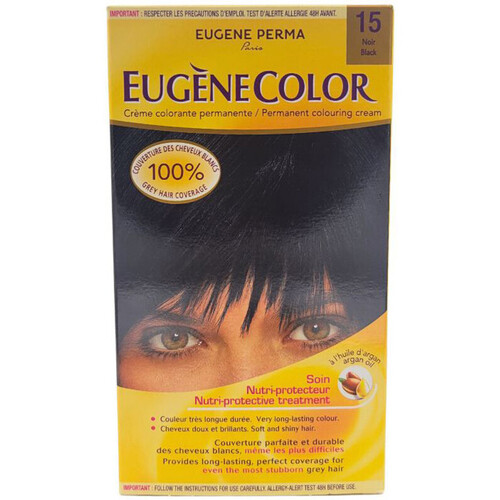 skonhet Dam Hårfärg Eugene Perma Permanent Coloring Cream Eugènecolor - 15 Noir Svart