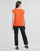 textil Dam T-shirts Pieces PCBILLO TEE LUREX STRIPES Orange