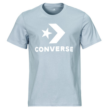 textil T-shirts Converse LOGO STAR CHEV  SS TEE CLOUDY DAZE Blå