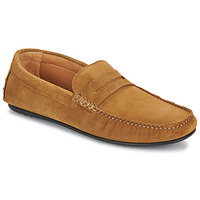 Skor Herr Loafers Selected SLHSERGIO SUEDE PENNY DRIVING SHOE B Cognac