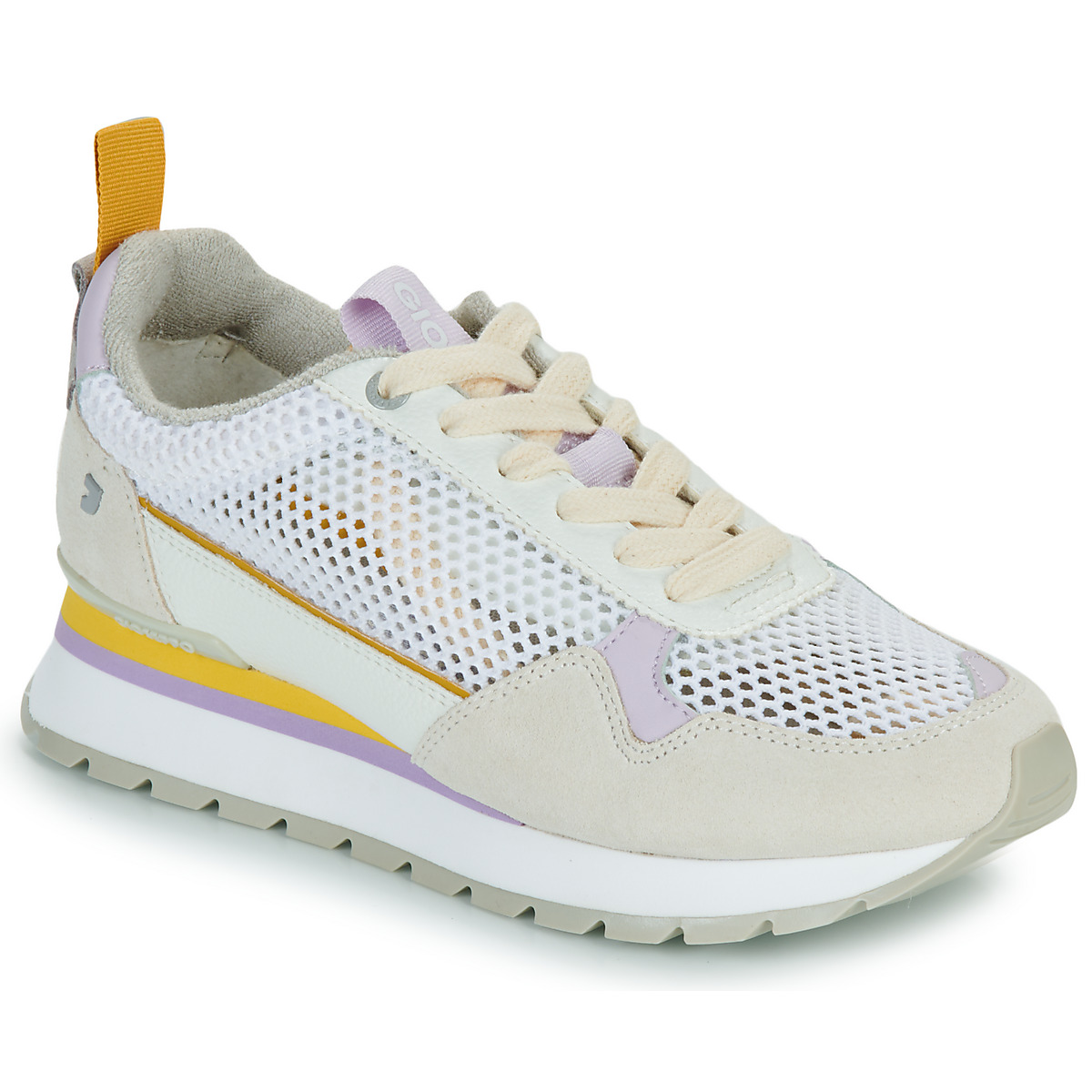 Skor Dam Sneakers Gioseppo VAMO Vit / Gul / Violett