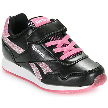 Skor Flickor Sneakers Reebok Classic REEBOK ROYAL CL JOG 3.0 1V Svart / Rosa / Glitter