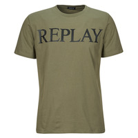 textil Herr T-shirts Replay M6757-000-2660 Kaki