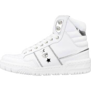 Skor Dam Sneakers Chiara Ferragni SNE CF1 HIGH WHITE LEATH Vit