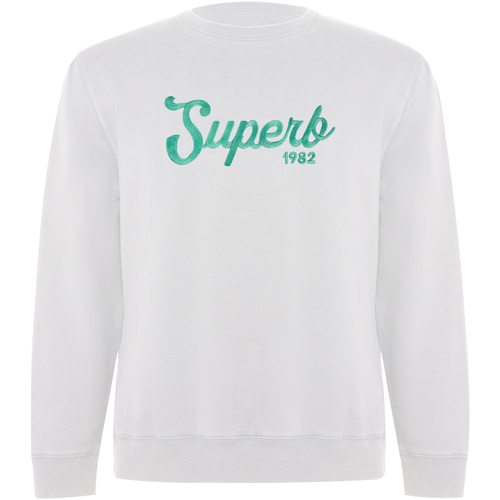 textil Herr Sweatshirts Superb 1982 SPRBSU-001-WHITE Vit