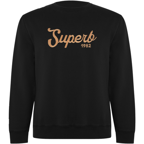 textil Herr Sweatshirts Superb 1982 SPRBSU-001-BLACK Svart